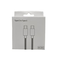 Kabel Data Tipe-C ke Tipe-C Dual-head Berbahan Anyaman, Pengisian Cepat 67W untuk Ponsel iPhone Seri 1517