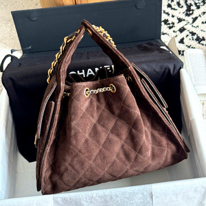 Bolso de Hombro Estilo Hippie con Cierre de Cremallera, Diseño de Bola, 25 cm, Mini, de Cuero Genuino, Tipo Cubo - Product Image 1