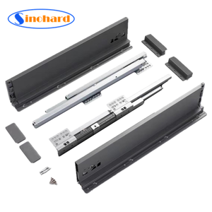 182mm Hauteur Offre Spéciale Silencieux Amortissement Soft Close Tiroir Rail Glissière Tiroir Boîte En Métal - Product Image 3