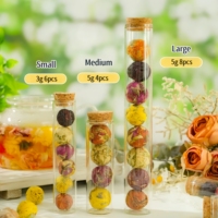 Thé en boule de fleurs de jasmin blanc mélangées, biologique, artisanal, pur, naturel, de haute qualité, en vrac