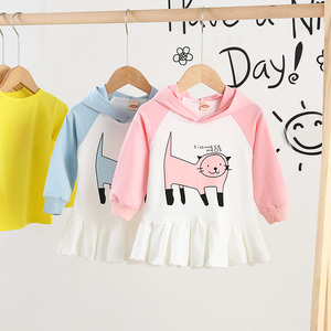 Vestido de Niña con Personajes de Dibujos Animados, Manga Larga, a la Moda, Lindo, Hecho en China, Venta al Por Mayor, de Google - Product Image 3