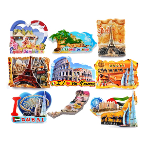 Imán de Resina 3D con Logotipo Personalizado para Refrigerador, Recuerdo Turístico de París, Dubái, <span class=keywords><strong>Roma</strong></span>, Imán de Resina para Refrigerador para Promoción de Viajes - Product Image 1