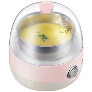 <b>Bear</b> Egg Cooker ZDQ-2201 Single Layer <b>Pink</b> Automatic Steam Boiler For Breakfast Cooking - Product Image 3