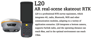 อินฟิแพ็กซ์ L20 GNSS RTK AR สเกตเอาท์ 15 กม. ชุดฐาน RTK และอุปกรณ์สำรวจ GNSS GPS - Product Image 2