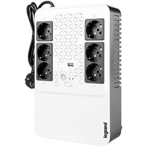 Legrand KEOR 800VA monofase up con 6 prese Standard tedesche 310082 il modello di pura onda sinusoidale uscita e batteria al piombo - Product Image 2