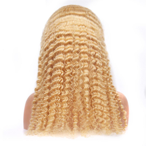 5x5 Closure Wig Deep Wave Human Hair Blonde,full <strong>Lacewig</strong> Human Hair Virgin,most Popular Lady Star Human Hair Wigs - Product Image 3