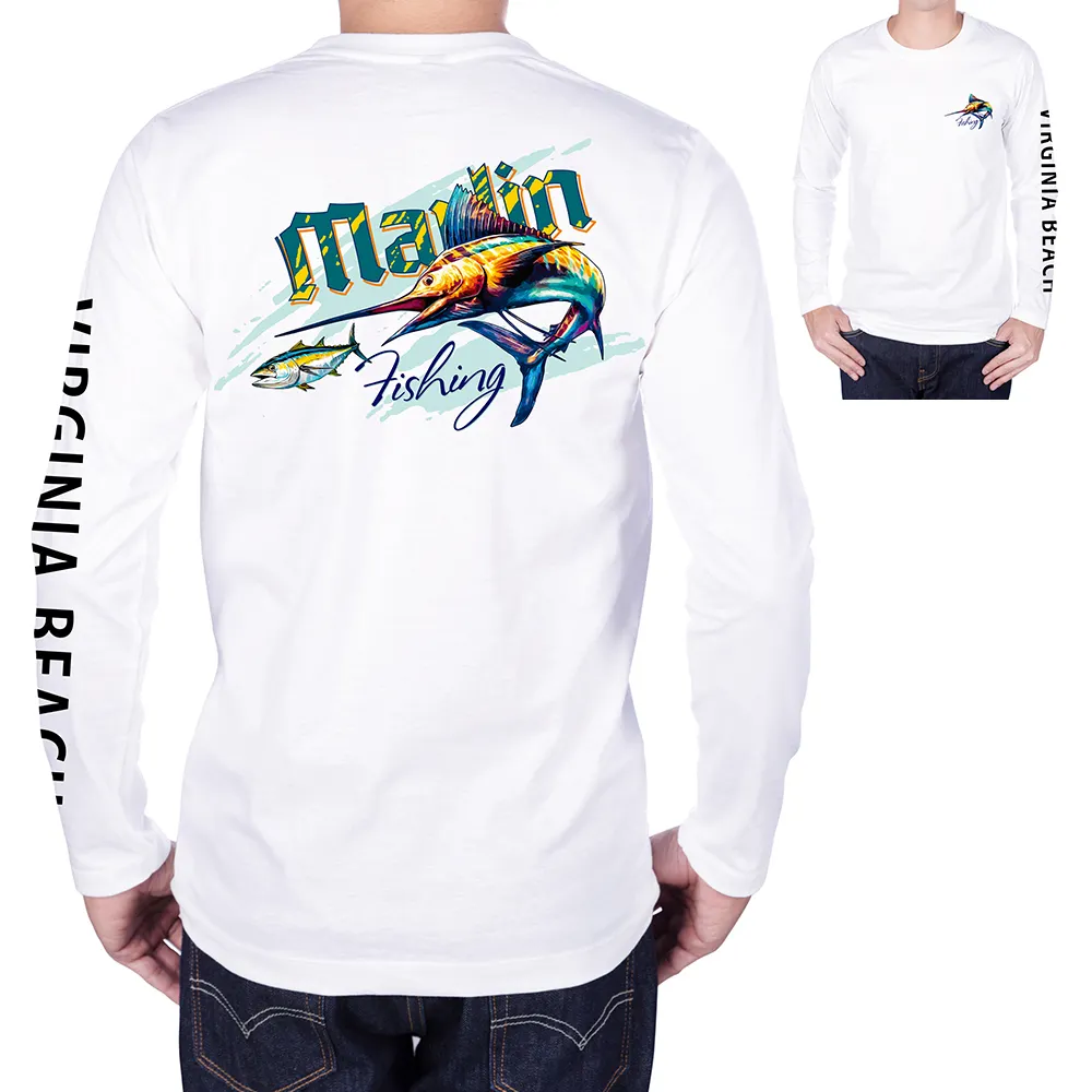 Venta al por mayor Anti-Uv secado rápido respetuoso con el medio ambiente Sun Shirts Upf50 manga larga personalizada protección Uv secado rápido camisas de pesca