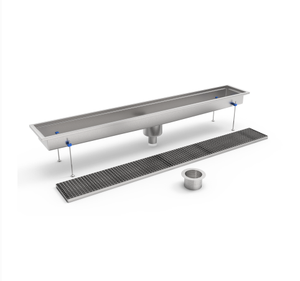 Premium 304SS Rectangulaire Tranchée Vidange Robuste Cuisines Vertical Vidange Sortie Sans Soudure Arc Corps Anti-Obstruction Hôtels Restaurants - Product Image 3