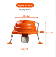 Commerciële plastic groente- en fruit snijmachine, groentesnijder, tafelmodel, voor restaurants, catering, voedselverwerking, fabrieken