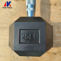Haltères en fonte commerciaux 10 kg 20 kg, haltères d'exercice, poids libres, équipement de gym, ensemble d'haltères hexagonaux en caoutchouc pour fitness
