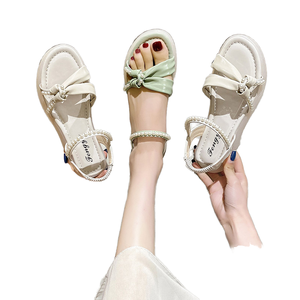 Mules de Mujer con Punta Abierta y Tiras Suaves, Suelas de PU Antideslizantes, Transpirables y Ligeras, Tendencia de Moda Primavera/Verano - Product Image 1