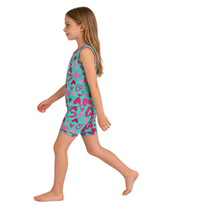 <strong>2026</strong> New Custom Girls <strong>Clothing</strong> Sets Sleeveless Tank <strong>Top</strong> + Shorts Set Heart/Floral Print Customizable Baby Girl Two-piece Outfit - Product Image 2