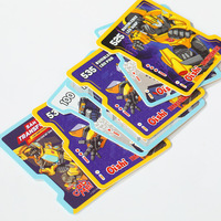 Cartes en plastique Transformers Roadblock Oishi, cartes de collection sur le thème de l'anime pour enfants, cartes de jeu en forme de personnage, pour les collectionneurs de 3 à 6 ans