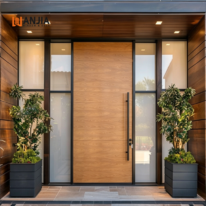 Portes <span class=keywords><strong>d</strong></span>'<span class=keywords><strong>entrée</strong></span> pivotantes en bois massif de teck et de chêne de haute qualité WANJIA, portes <span class=keywords><strong>d</strong></span>'<span class=keywords><strong>entrée</strong></span> extérieures - Product Image 4