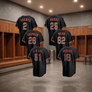 Cuciture di Alta Qualità # 16 Rafael Devers # 51 Jung Hoo Le # Maglia da baseball americana nera in poliestere/cotone di Matt Chapman, taglia 26 - Product Image 3