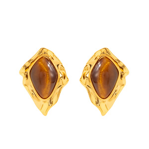 Exklusive schwarze <span class=keywords><strong>Gold</strong></span>-Hochzeits-Ohrstecker aus Legierung im europäisch-amerikanischen Antik-Stil - Product Image 5