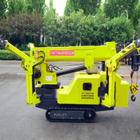 Mini-grue araignée télécommandée 10T 12T 18T 25M avec nivellement automatique sur chenilles à vendre
