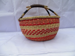 VIET ANH SEDGE Paniers bolga de haute qualité jonc de mer pour le stockage de la lessive panier de rangement tissé à la main - Product Image 5