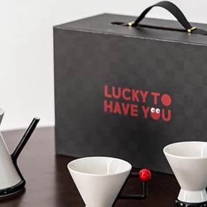 Service à thé en céramique de luxe léger et simple, coffret cadeau, pour la maison, avec cafetière et tasses au design élégant - Product Image 5