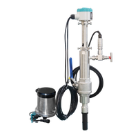Débitmètre électromagnétique numérique RS485 à insertion réglable par raccordement direct avec vanne à boisseau sphérique pour eaux usées et eau de refroidissement