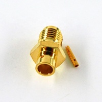 Cable coaxial RG402 de 0.141 pulgadas para antena, conector RF coaxial SMA hembra recto, eléctrico e impermeable, de fábrica.