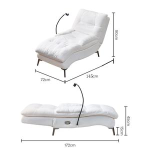 Canapé paresseux <span class=keywords><strong>pour</strong></span> s'allonger et <span class=keywords><strong>dormir</strong></span>, fauteuil <span class=keywords><strong>pour</strong></span> une personne, salon, chambre à coucher, balcon, fauteuil de détente en tissu, fauteuil de salon de petite taille - Product Image 6