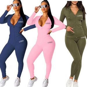 Abbigliamento da allenamento 4XL completo da Jogger personalizzato completo di pantaloni taglia due pezzi completo da <span class=keywords><strong>donna</strong></span> con cappuccio completo da <span class=keywords><strong>donna</strong></span> <span class=keywords><strong>tuta</strong></span> da <span class=keywords><strong>donna</strong></span> - Product Image 1