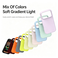 Nouvelle coque de téléphone portable de luxe en silicone véritable, magnétique, antichoc, couleur unie pour iPhone 18 Pro Max 17 16 15 14 13 12