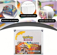 Boîtier de protection et de présentation en acrylique pour cartes Elite Trainer Box et boosters, avec protection UV à 99% et aimant puissant