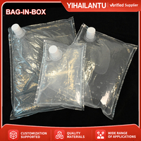 Sacs en boîte BIB personnalisés en gros, sacs d'emballage liquide transparents de qualité alimentaire pour sirop, huile comestible, sauce