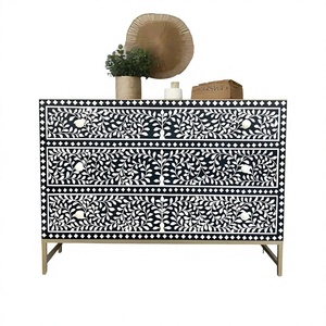 Cómoda Moderna Hecha a Mano con 6 Cajones, Diseño Zen Asiático, Ecológica, de Resina, para Decoración del Hogar y Estilo Interior - Product Image 1
