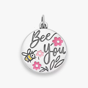 Dijes de Esmalte DIY de Plata de Ley 925 con la Frase "Bee You", Colgantes Motivacionales Personalizados <span class=keywords><strong>para</strong></span> Mujeres y Niñas - Product Image 1