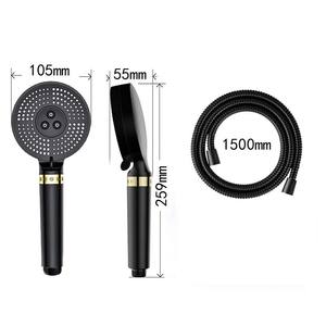 Handheld Shower Head 4 Inch Round Massage Rain Jet <b>Spray</b> Portable Shower Set With Replaceable Filter - Product Image 5
