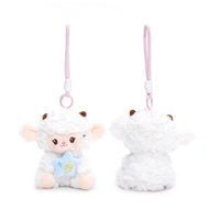 Porte-clés en peluche, pendentif mouton en peluche, jouet poupée mouton en peluche