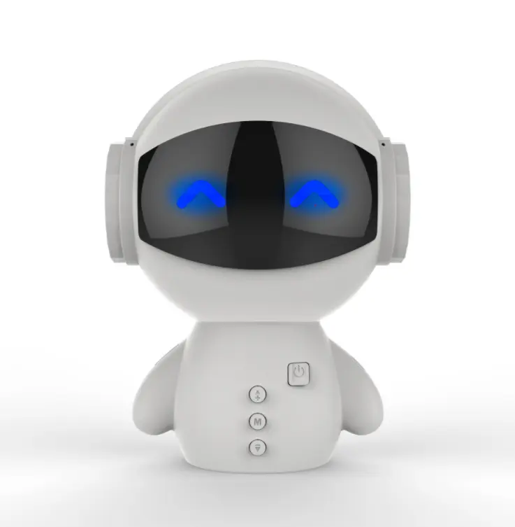 Alto-falantes robô bt, design de estilo, suporte para cartão tf hd, chamadas, som estéreo, surround, para celular, entrada de voz em inglês