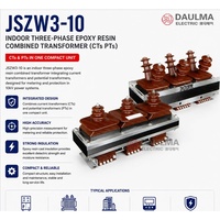 Transformateur combiné CT/VT en résine époxy 10kV 100/5A JSZW3-10 pour sélection d'ingénierie (10000/sqrt3/100/sqrt3V)