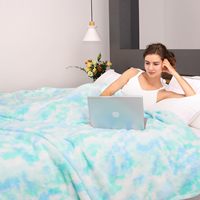 Plaid en polaire doux moderne pour enfants, technique de tissage en flanelle, plaid chaud pour lit, idéal pour l'hiver