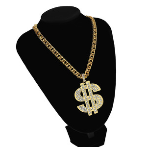 <span class=keywords><strong>Hip</strong></span> <span class=keywords><strong>Hop</strong></span> <span class=keywords><strong>Rap</strong></span> Or Couleur <span class=keywords><strong>US</strong></span> Dollar Pendentif Collier De Luxe Strass Dollar Argent Symbole Collier pour Rock Bijoux Accessoires - Product Image 6