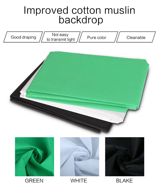 1.6x3m Muslin Cloth Photo Studio Photography Backdrop Background Cloth