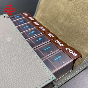 Organisateur <span class=keywords><strong>de</strong></span> pilules <span class=keywords><strong>de</strong></span> <span class=keywords><strong>poche</strong></span> premium Athmedic <span class=keywords><strong>de</strong></span> qualité alimentaire pour 7 jours, 28 compartiments, <span class=keywords><strong>boîte</strong></span> <span class=keywords><strong>à</strong></span> médicaments, <span class=keywords><strong>boîte</strong></span> <span class=keywords><strong>à</strong></span> pilules - Product Image 2