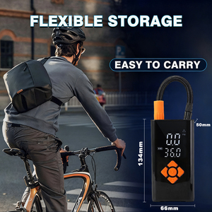 <span class=keywords><strong>Pompe</strong></span> à vélo miniature alimentée par batterie 4000 mAh, <span class=keywords><strong>pompe</strong></span> à air <span class=keywords><strong>de</strong></span> <span class=keywords><strong>poche</strong></span> entièrement équipée, rapide et puissante - Product Image 3