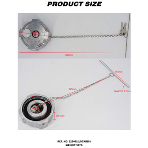Tapa de combustible diésel con bloqueo de aluminio 3 " - 1/4 Turn Fuel Tanks Cover Piezas de repuesto - Product Image 2