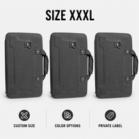 Étui pour contrôleur DJ XXL avec coque renforcée en EVA et intérieur en mousse alvéolée pour la protection des équipements de mixage surdimensionnés lors des déplacements
