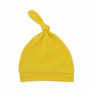 Conjunto de gorros y guantes con nudos para bebé, gorros cálidos y suaves para recién nacido, finos, lisos, para primavera, unisex, para viaje - Product Image 3