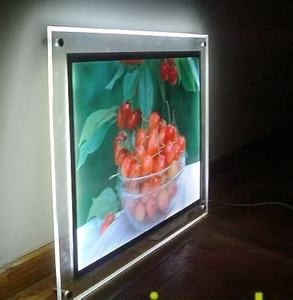 Tablero de menú LED iluminado ultra delgado, Marco acrílico de cristal para uso en interiores, tienda de restaurante, tienda minorista - Product Image 6
