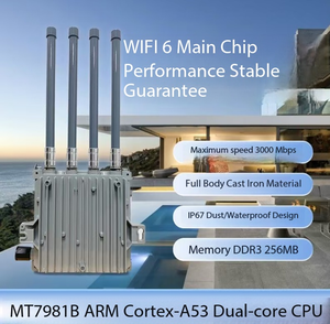 <span class=keywords><strong>Router</strong></span> para Tarjeta SIM 5G para Exteriores MT7981B, Fuente de Alimentación POE Inteligente, Versión WiFi6 Inalámbrica Dual-SIM Ax3000, Doble 5G - Product Image 1
