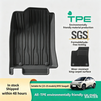 Tapis de sol et tapis de coffre en TPE compatibles avec BYD Dolphin 2021-2025.