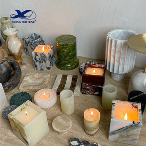 Đá Cẩm Thạch nến Holders Onyx nến <span class=keywords><strong>Jar</strong></span> bán buôn đá nến Holders - Product Image 5