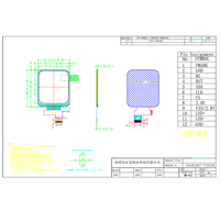 Layar LCD TFT 1,69 Inci untuk Jam Tangan Pintar Resolusi 240*280 ST7789V3 Tanpa Layar Sentuh atau Dengan Layar Sentuh