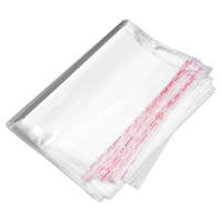 Bolsas OPP Autoadhesivas Ultra Transparentes, Bolsas de Plástico Transparente Reutilizables para Empacar Ropa, Joyería y Regalos